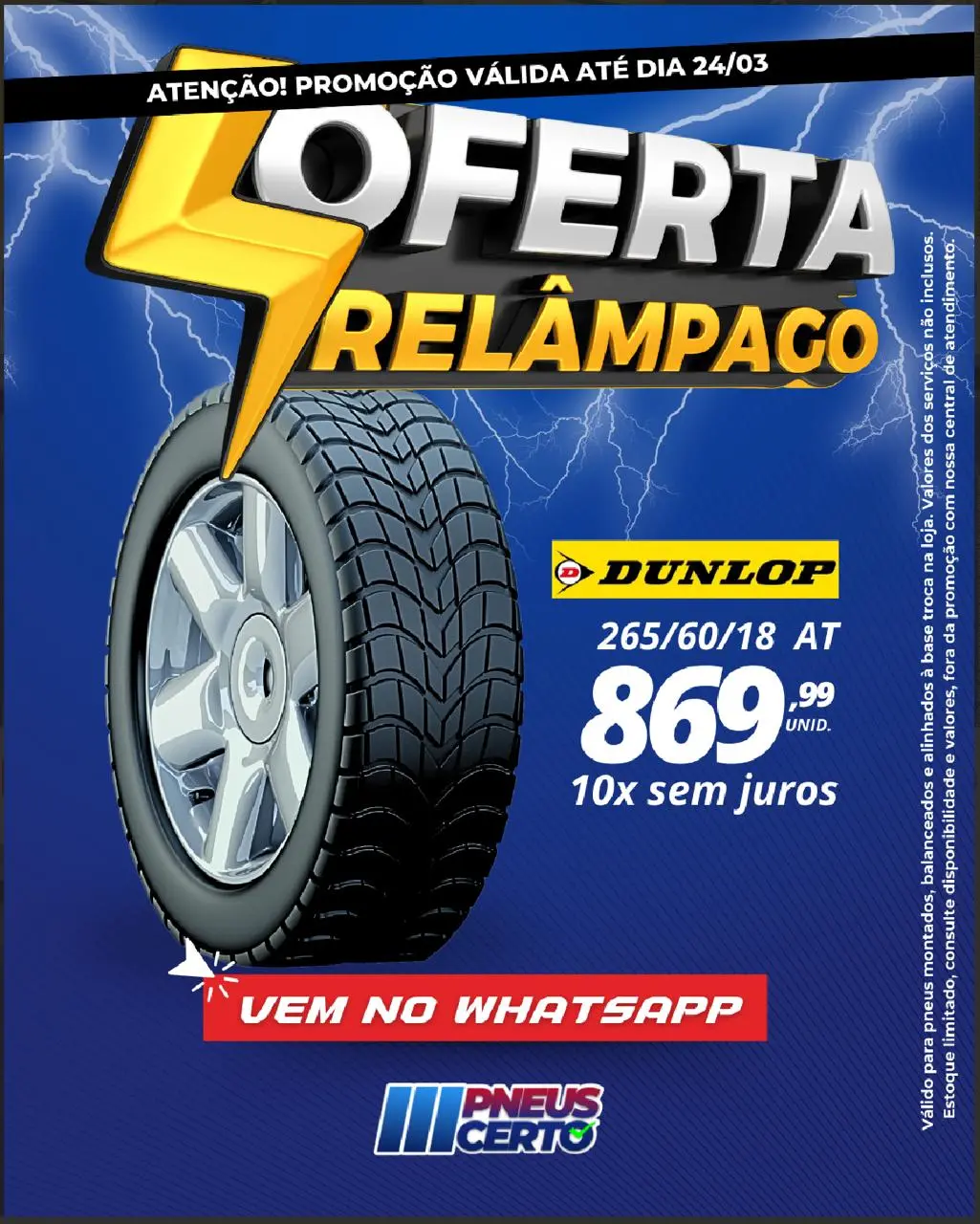 Pneu 265/60/18 AT - Pneus Certo Goiânia